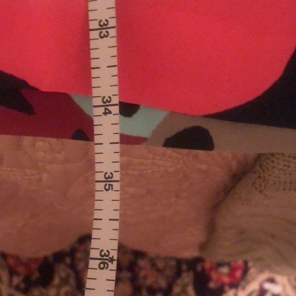 Chicos Tropical Pants. Navy with Bright Tropical Design! - Picture 4 of 6